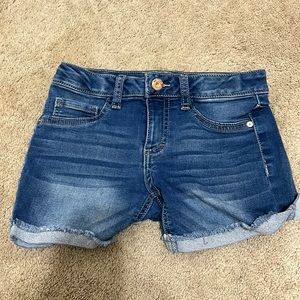 Kids blue jean shorts